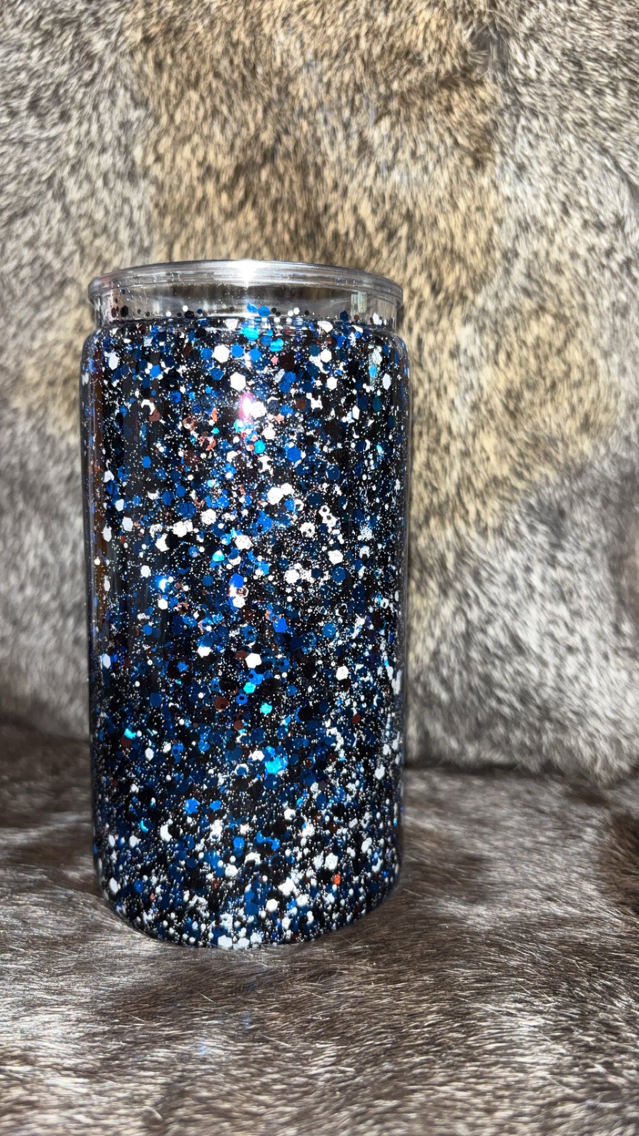 Bronze Blue Glitter