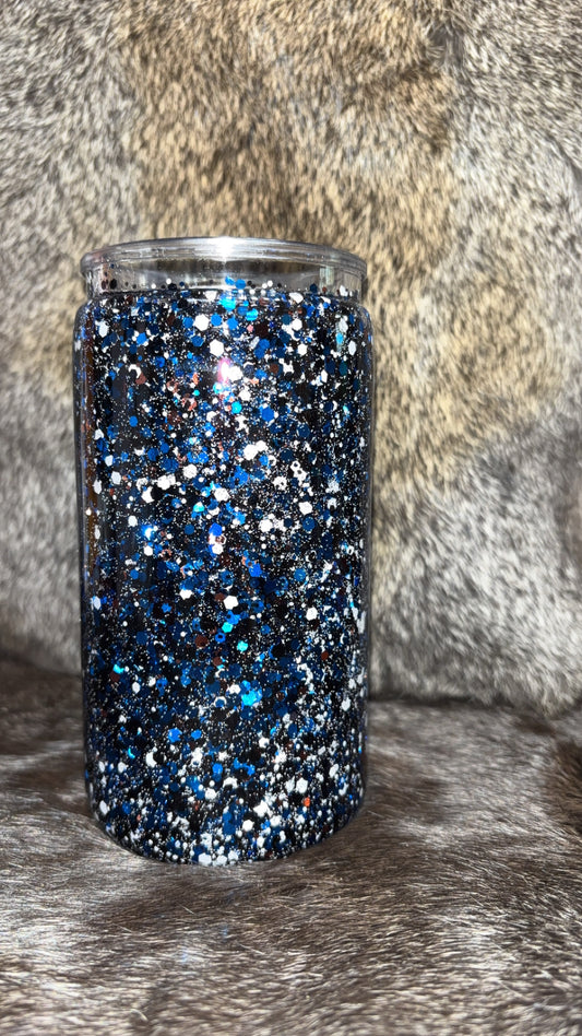 Bronze Blue Glitter
