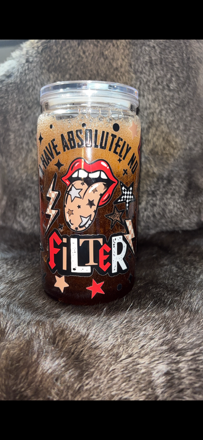 Fizzy Dr. Pepper w/ ice cubes - No Filter